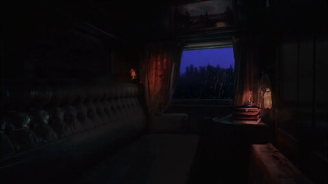 Cozy Night Train Ambience & Rain Sounds for Sleeping 8 hours