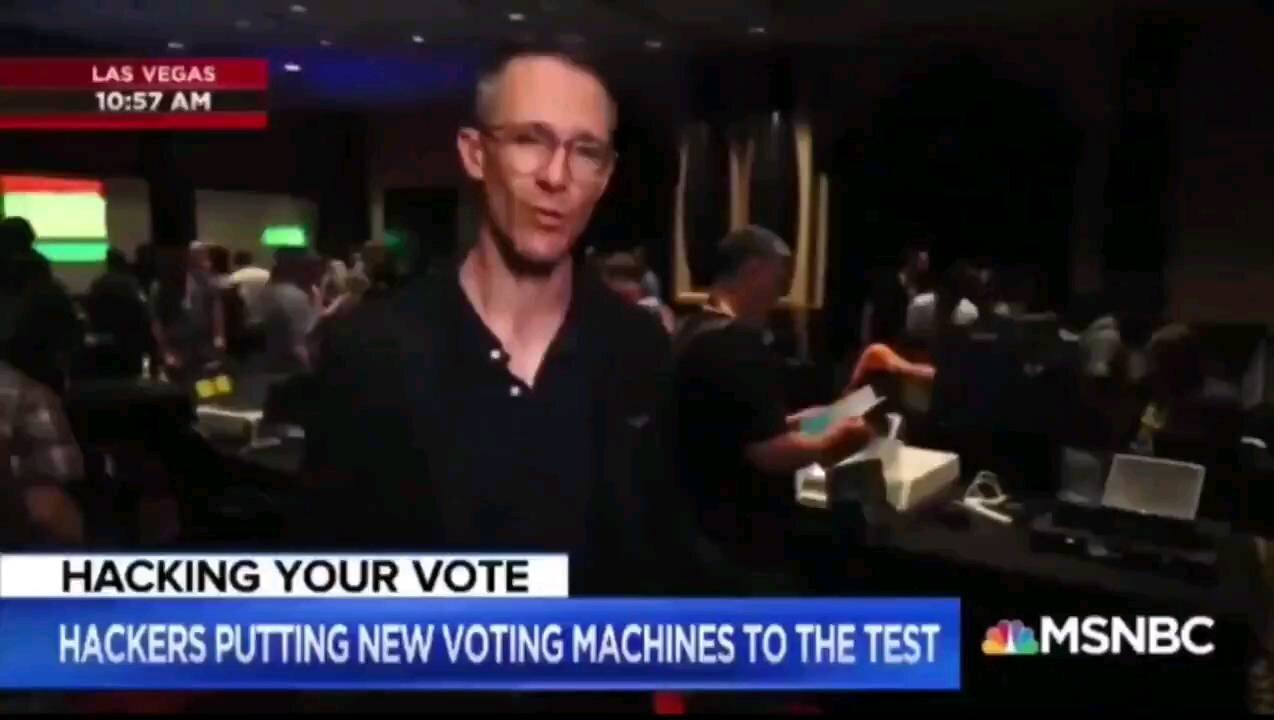 MSNBC states Dominion Voting Machines are Easy to Hack