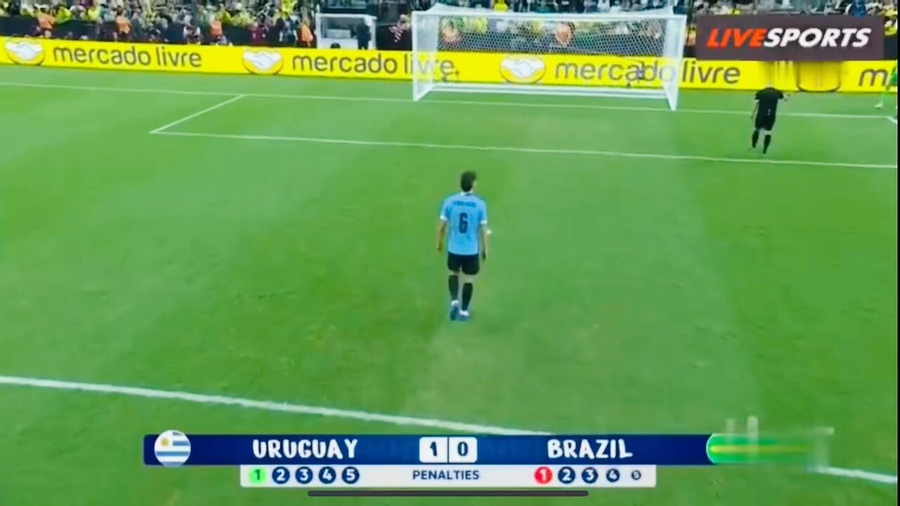 Brazil vs Uruguay Copa America Penalty Shootout