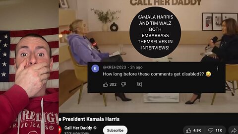 SO CRINGE!! KAMALA goes on the "CALL HER DADDY" podcast!