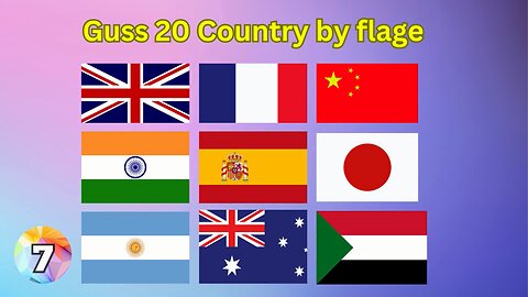 🚩 Guess the 20 Flags 🌍 | Ultimate Flag Quiz #youtube#paheli #brainteasers #quiz#flags @Goldenriddle