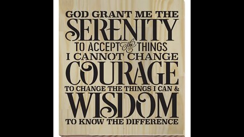 Declaring War Against The Serenity Prayer