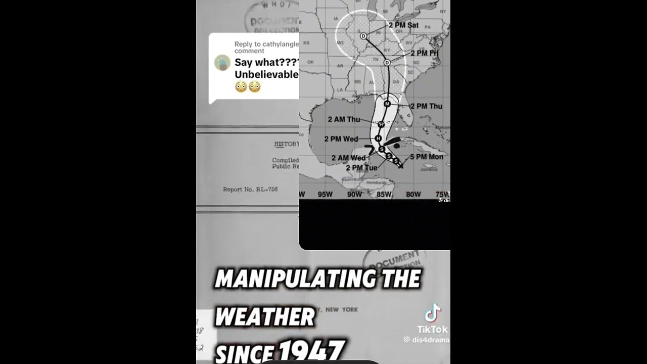 WEATHER WARFARE - THE GOVERNMENTS aka DeepState manipulating the weather since 1947