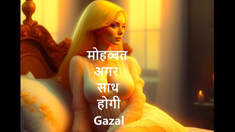 मोहब्बत अगर साथ होगी #gazal #song #poetry