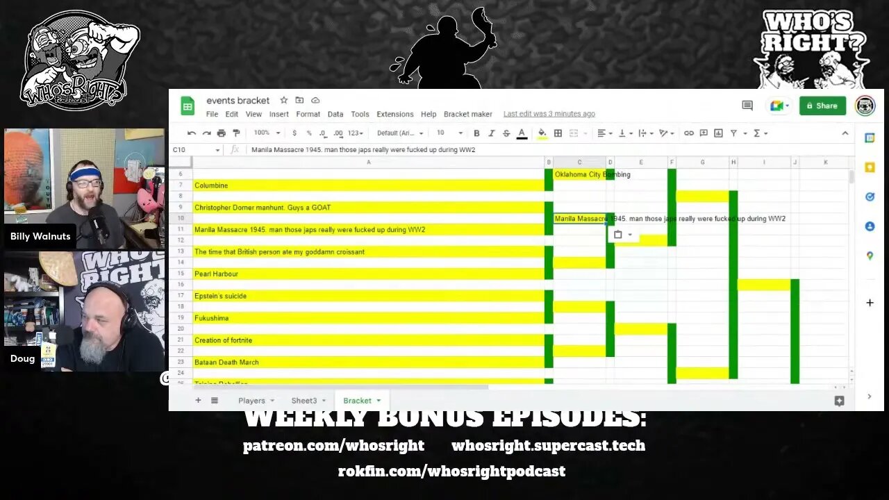 Bracket show #4
