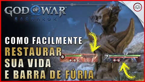 God of war Ragnarok, Como facilmente recuperar sua vida e barra de fúria | Super dica