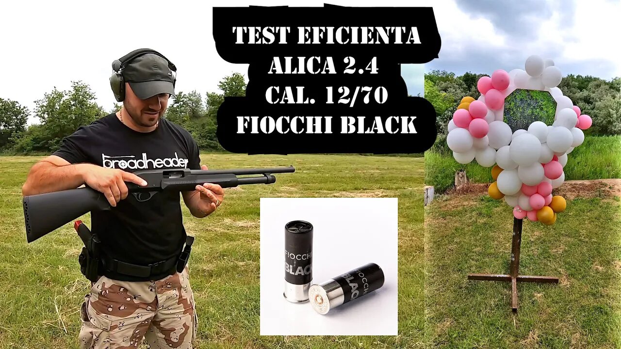 TEST EFICIENTA MUNITIE ALICA 2.4 CAL. 12/70 FIOCCHI BLACK - poligon Galati