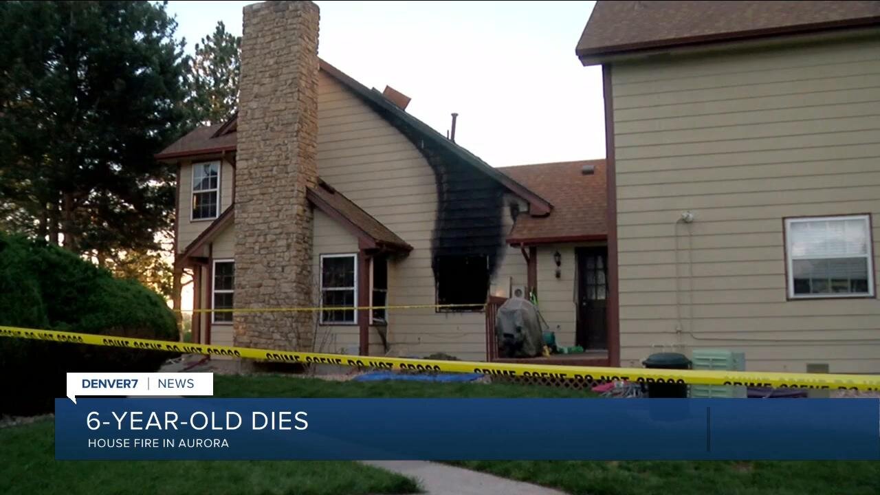 Boy, 6, dies in overnight fire at Aurora townhome