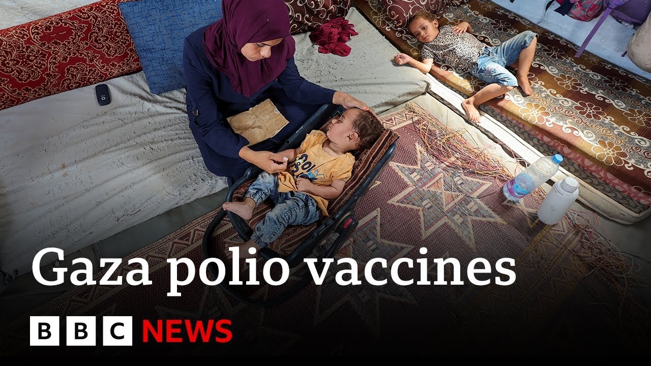 UN to roll out mass polio vaccinations in Gaza | BBC News