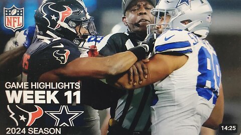 Houston Texans vs. Dallas Cowboys Game Highlights | NFL 2024 Season Week 11