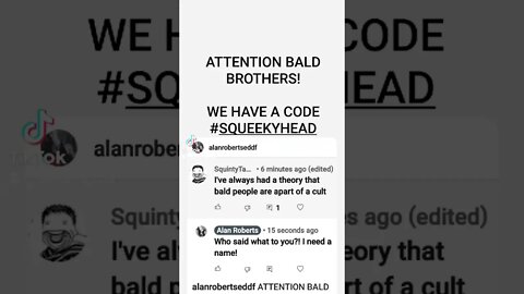 CODE #SQUEEKYHEAD THIS IS NOT A DRILL!