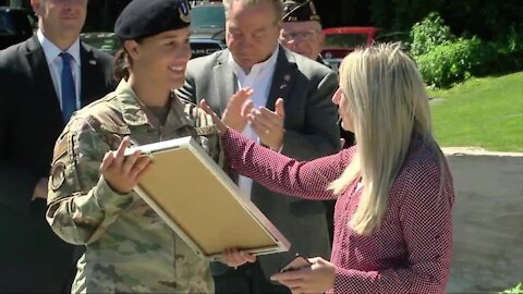 Attica's Chelsey Hibsch recognized for becoming first female airman to complete ranger training