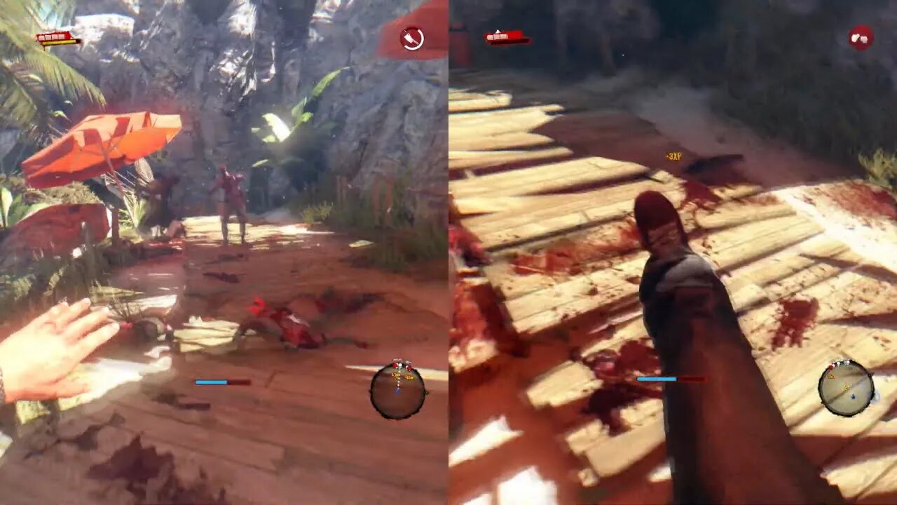 DEATH AND DESTRUCTION in Splitscreen on Dead Island! (Gameplay)