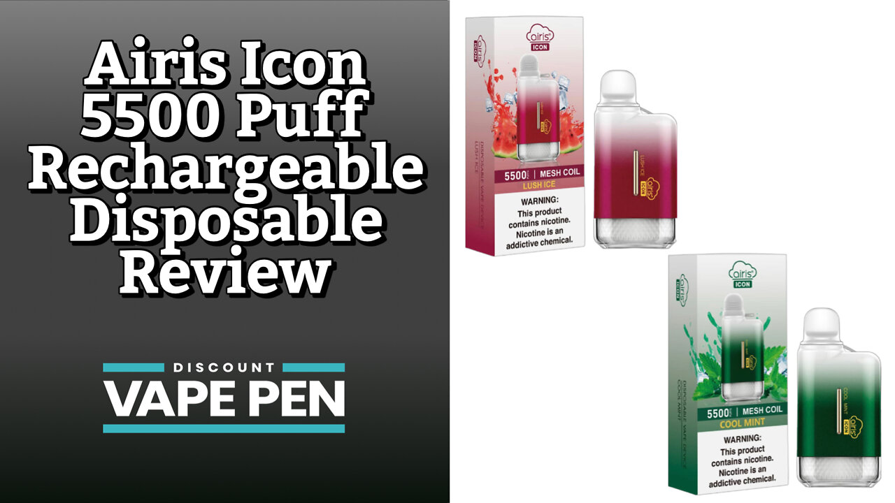 Airis Icon 5500 Puff Rechargeable Disposable Review