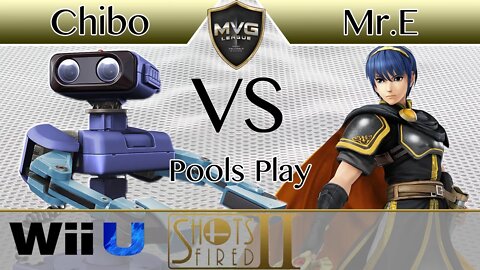 CT|Chibo (Gunner & ROB) vs. SS|Mr.E (Marth) - Pools Play - Shots Fired 2