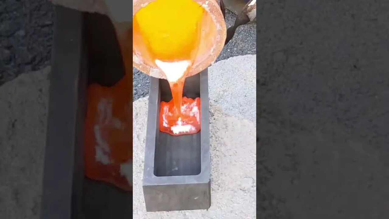 Melting and Pouring Metals Metal #fyp #shorts #viral #entertainment