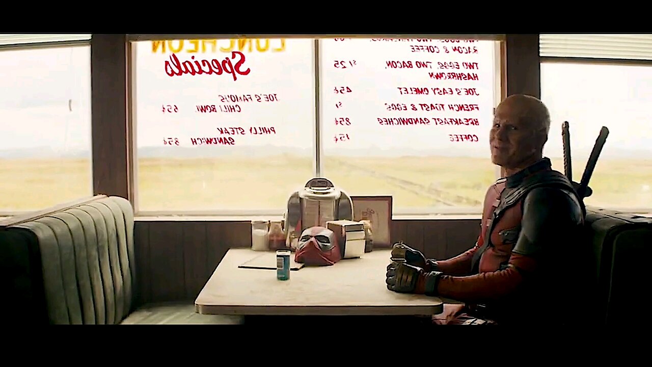 Deadpool Wolverine "DINER" Scene