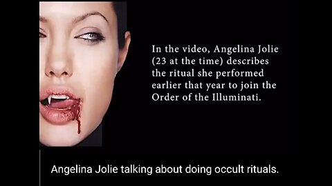 SATANISM - Angelina Jolie talking about doing occult rituals.