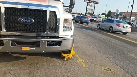 city of Boston put boot on U-Haul truck on Mass Ave