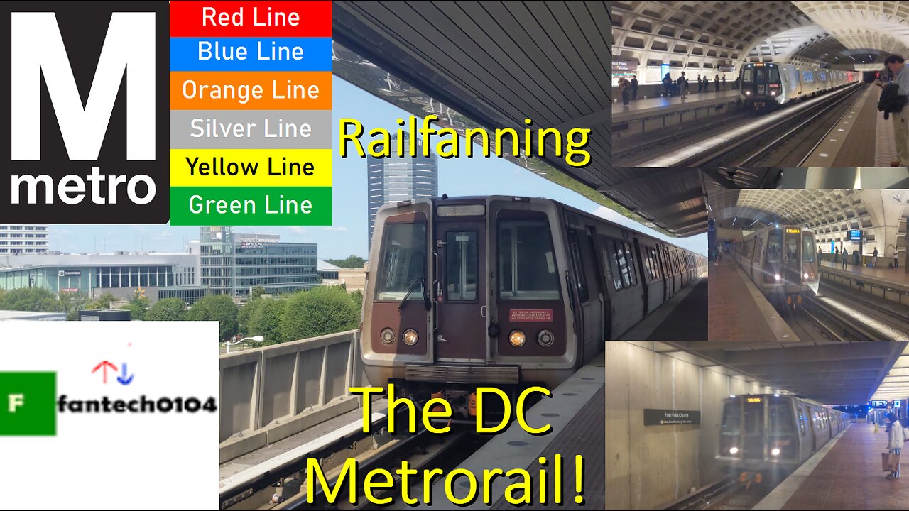 Railfanning the WMATA Metro Rail across Washington DC and Virginia!