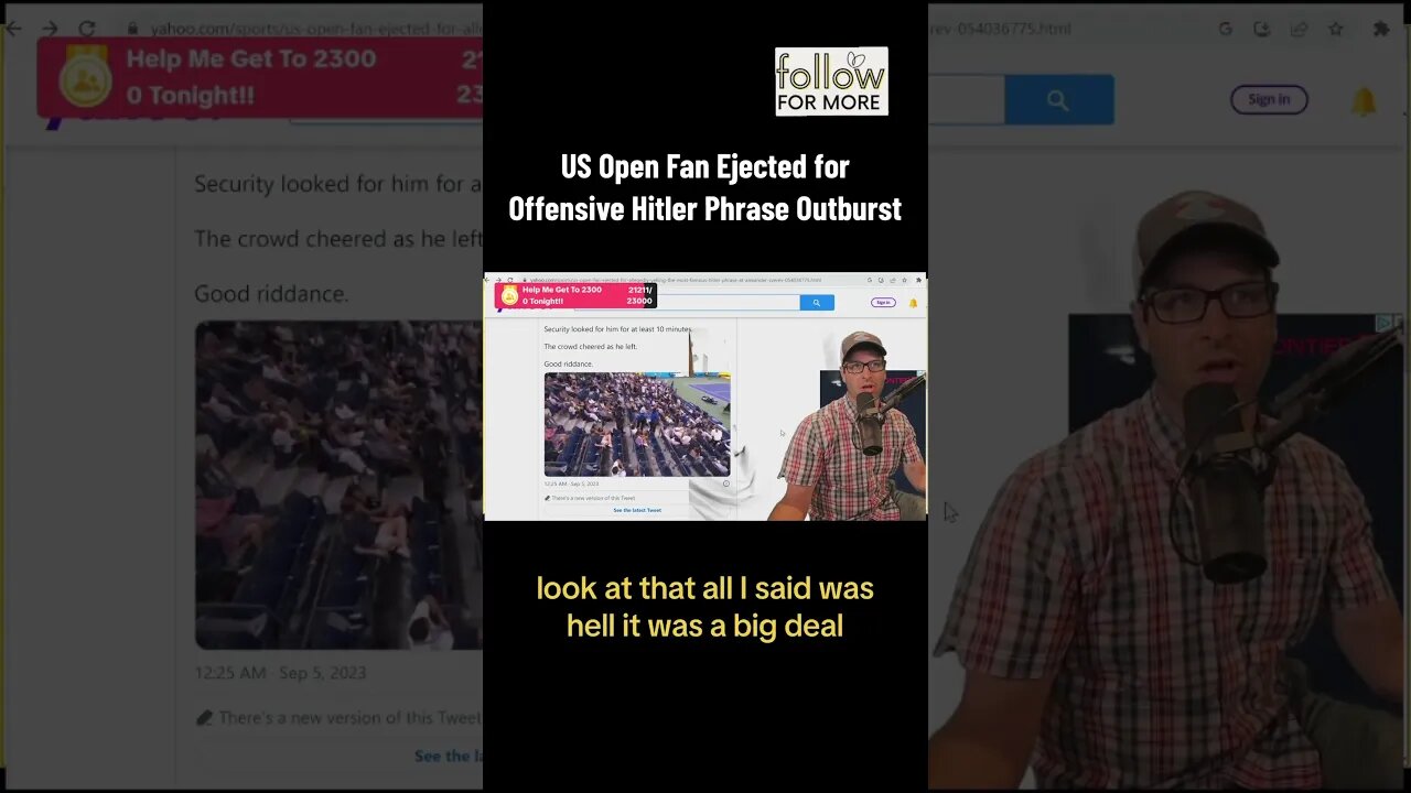 US Open Ejects Fan For Screaming “Hitler” Phrase