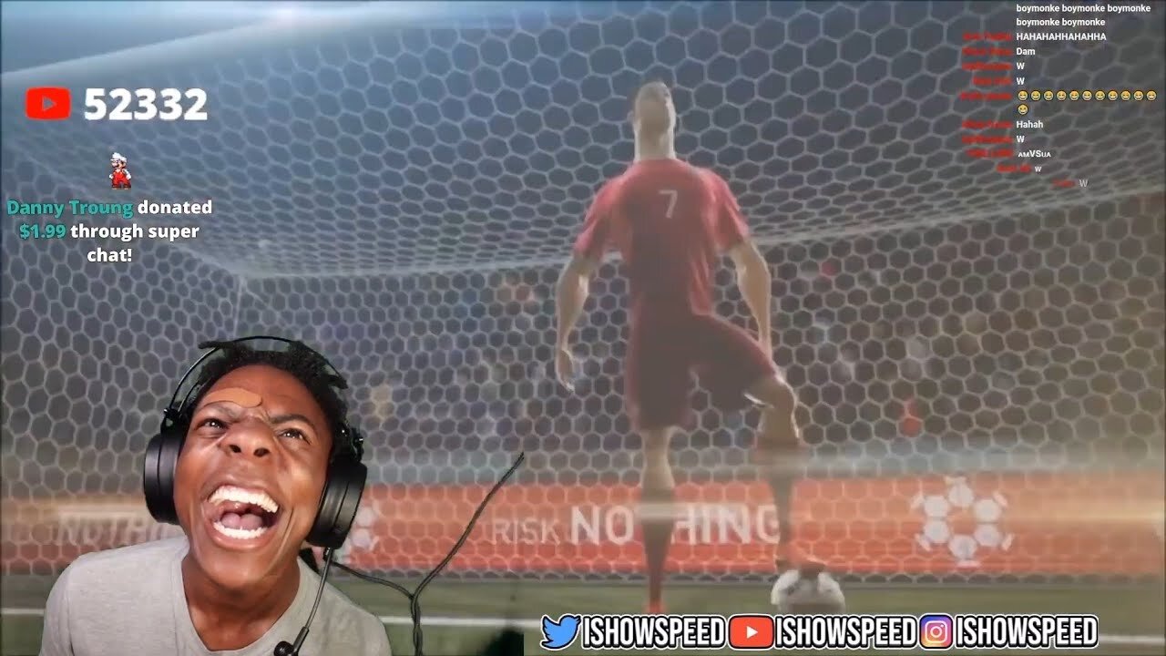 Ishowspeed reacts to Ronaldo’s short film 😂😂