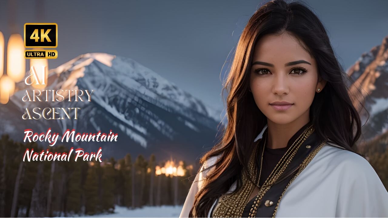 [4K] AI Artistry Lookbook l Video- Ai Lookbook Girl l Rocky Mountain National Park #ai #aiartsty