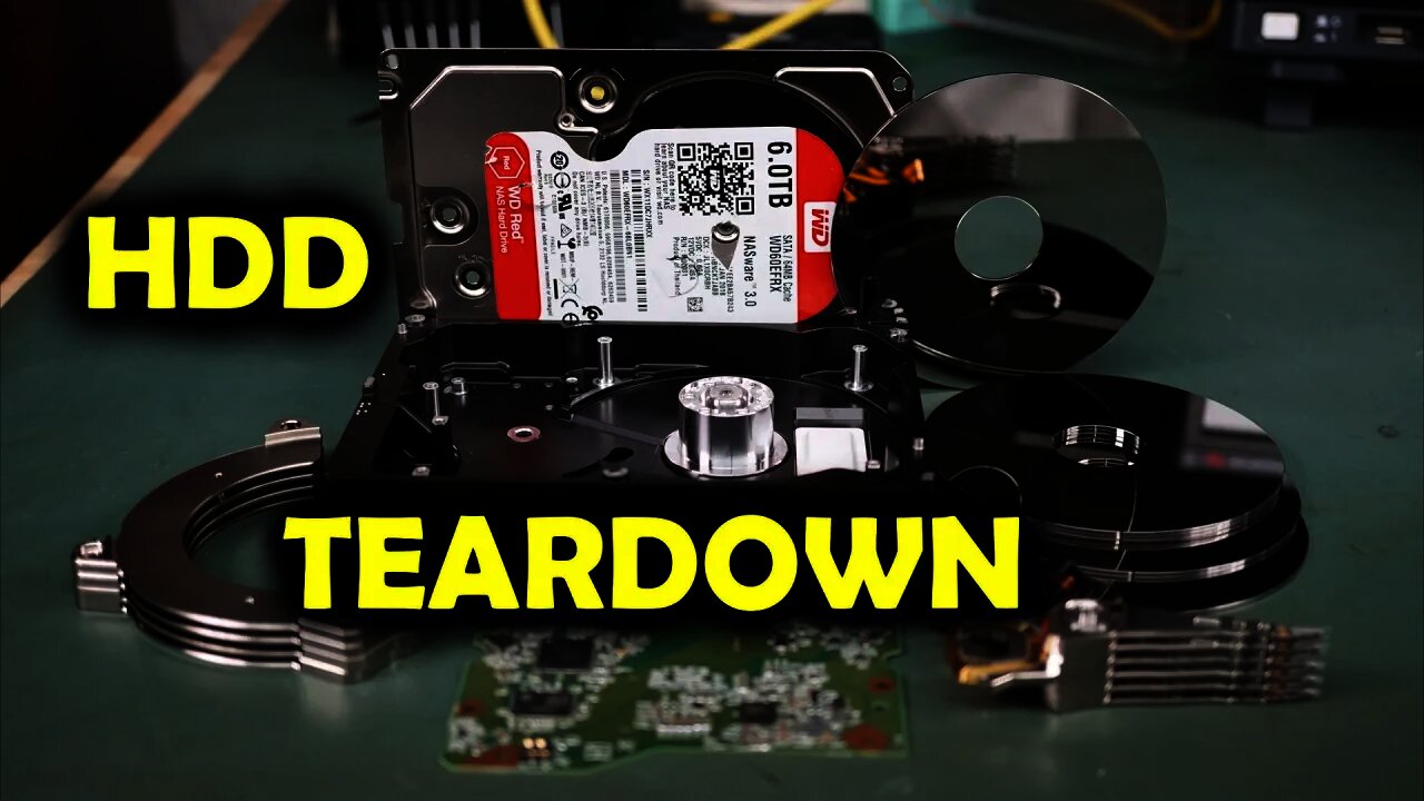 EEVblog 1398 - Western Digital RED 6TB WD60EFRX Hard Drive TEARDOWN