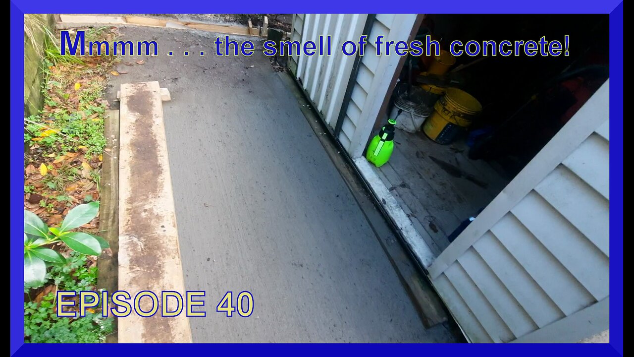 Water proofing outside the underground bunker Ep 40