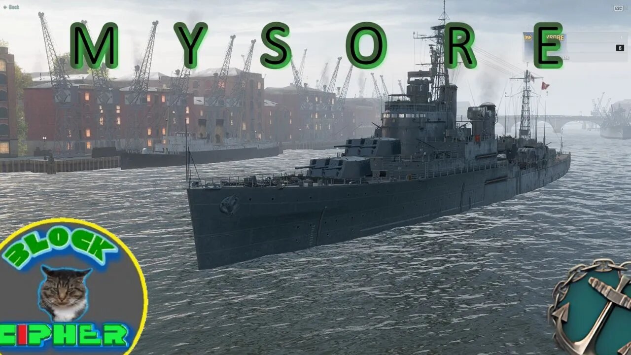 world of warships T6 Cruiser Mysore