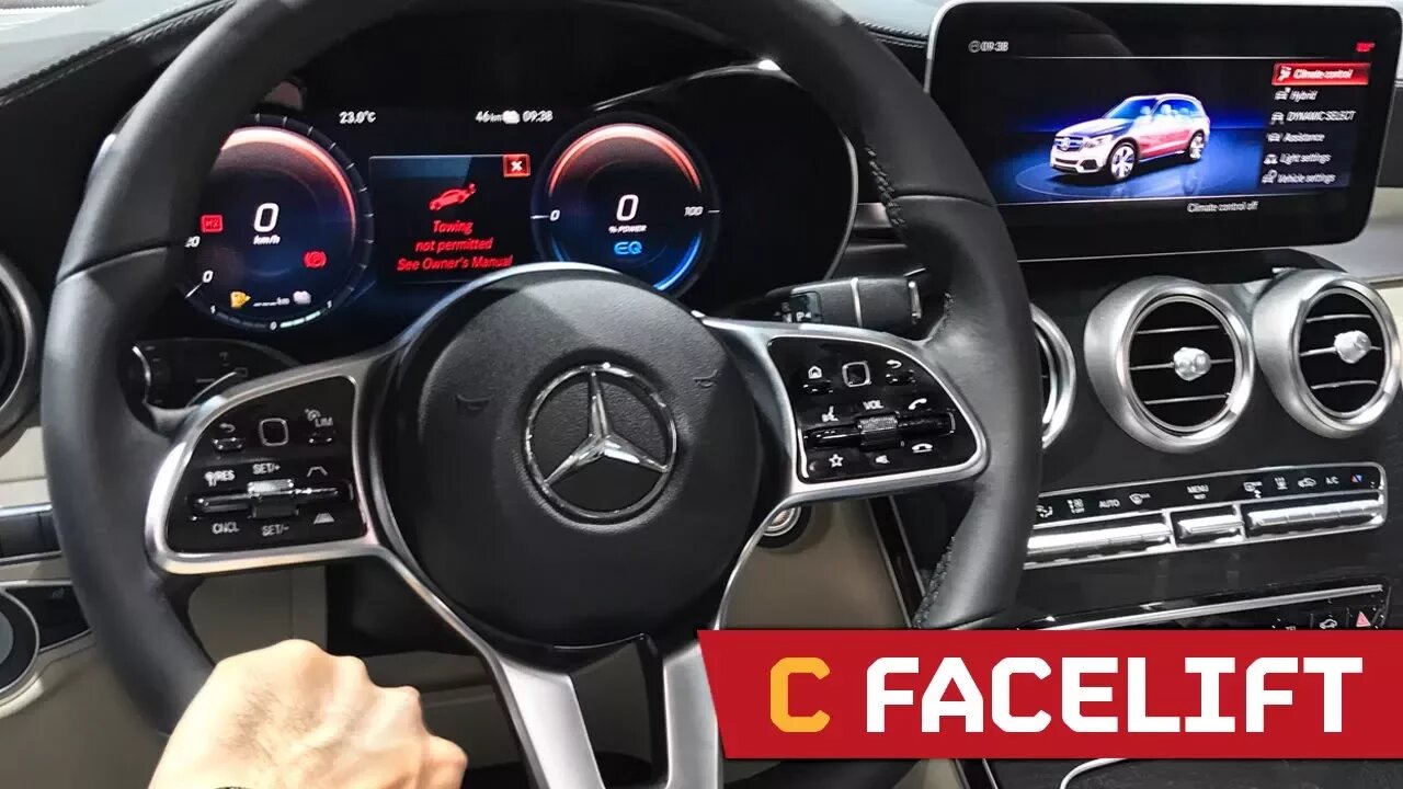 FACELIFT Mercedes C Class - The NEW Digital Interior! IAA 2017