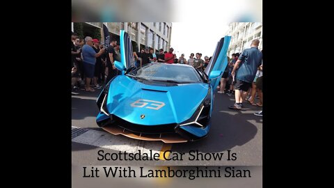 Scottsdale Car Show Is Lit with Lamborghini Sian