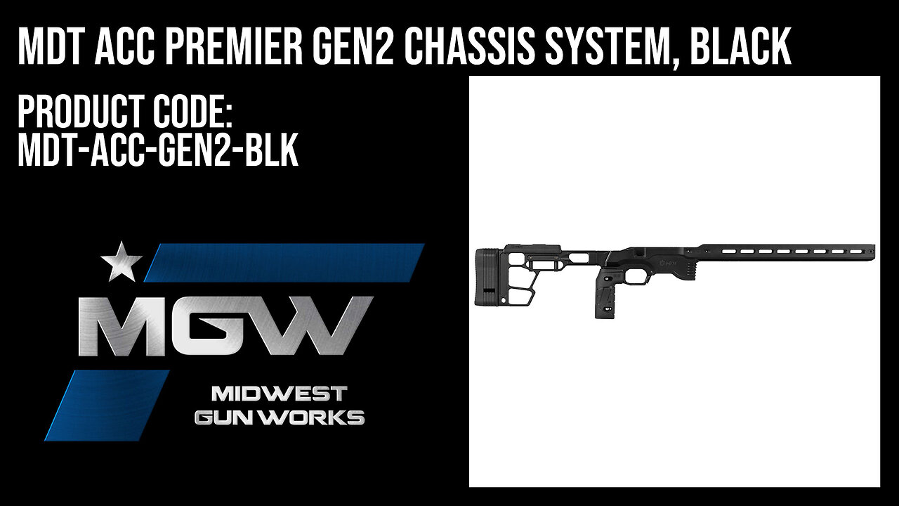 MDT ACC Premier Gen2 Chassis System, Black - MDT-ACC-GEN2-BLK