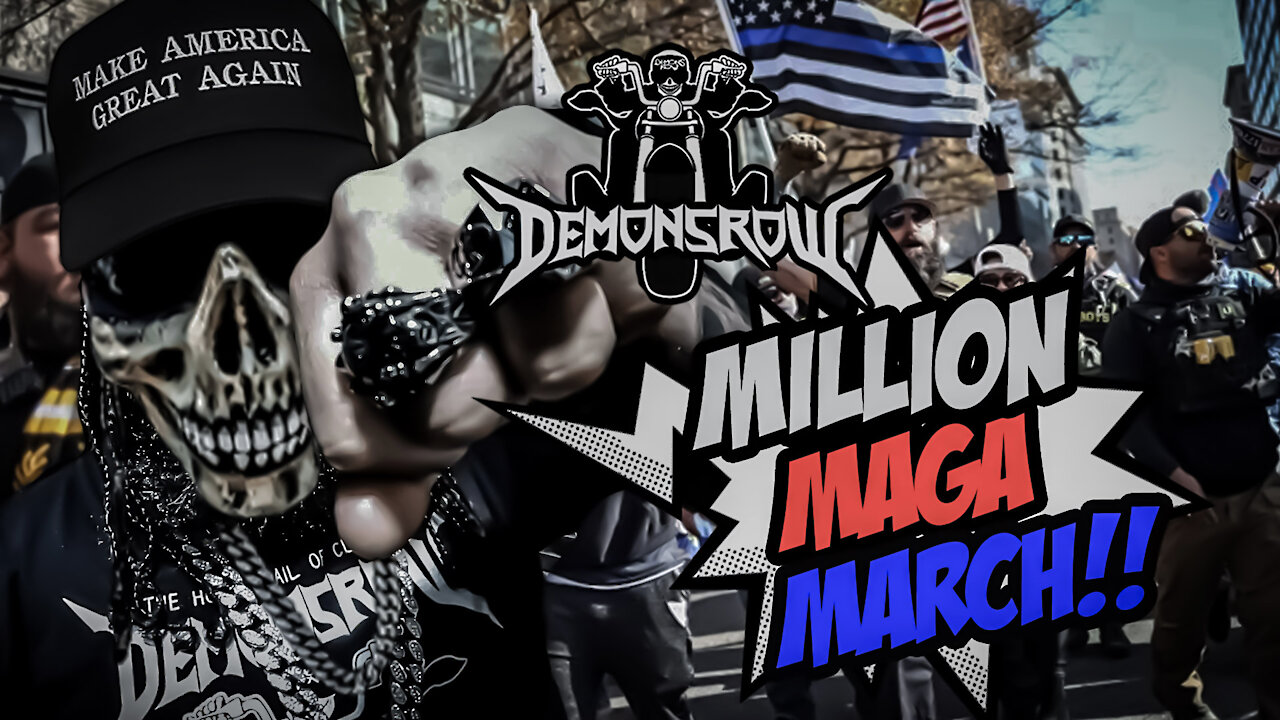 Million MAGA March I Bikers,3%ers,Proud Boys,Alex jones and Antifa!