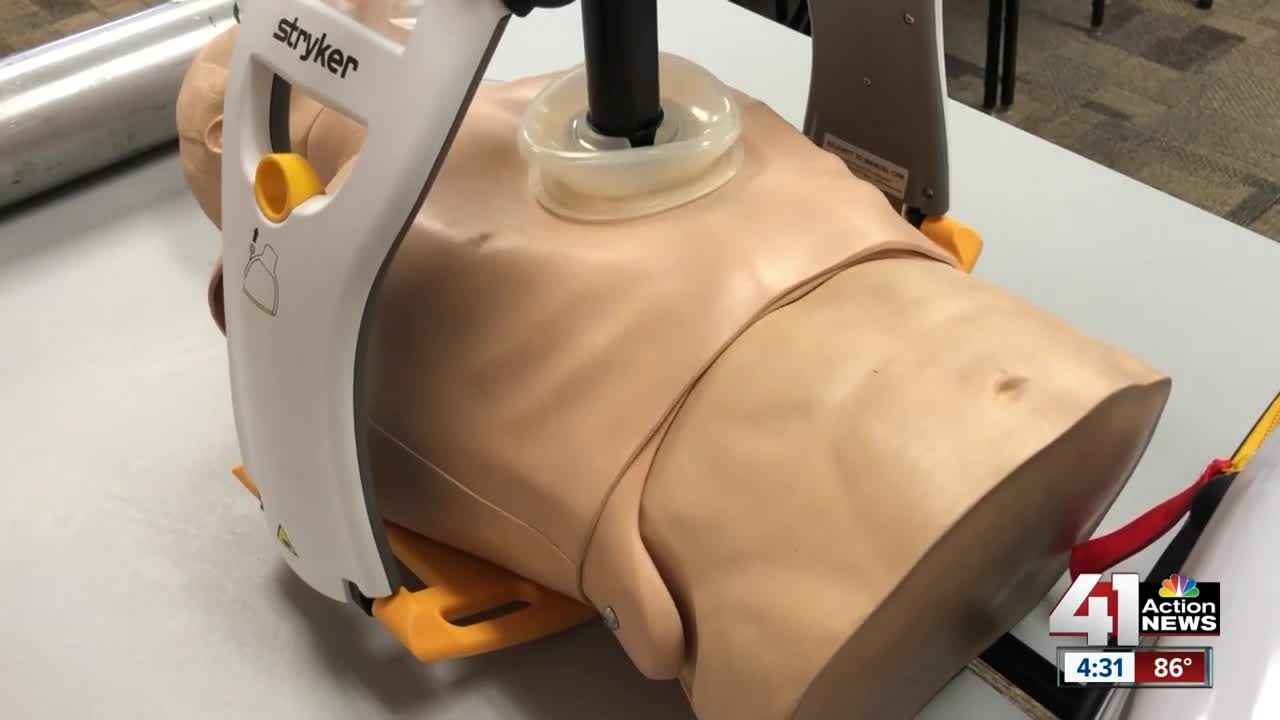 Harrisonville first responders using automated CPR device