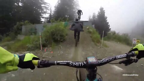 Mountain Biking the lower Whistler Bike Park 9