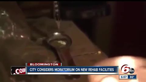 Bloomington city leaders want a put a limit on the number of drug rehab facilities in their community