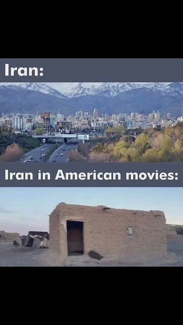 Comparison actual Iran vs Iran shown in American movies. Propaganda
