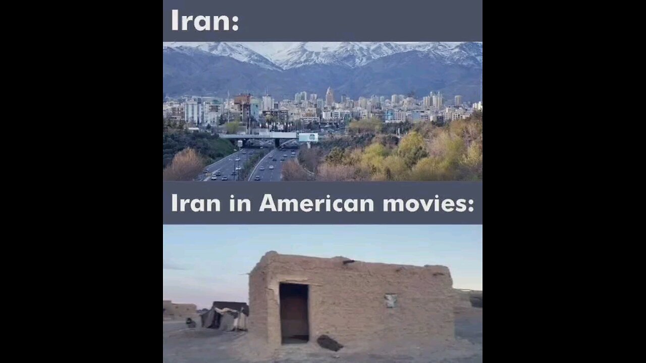 Comparison actual Iran vs Iran shown in American movies. Propaganda