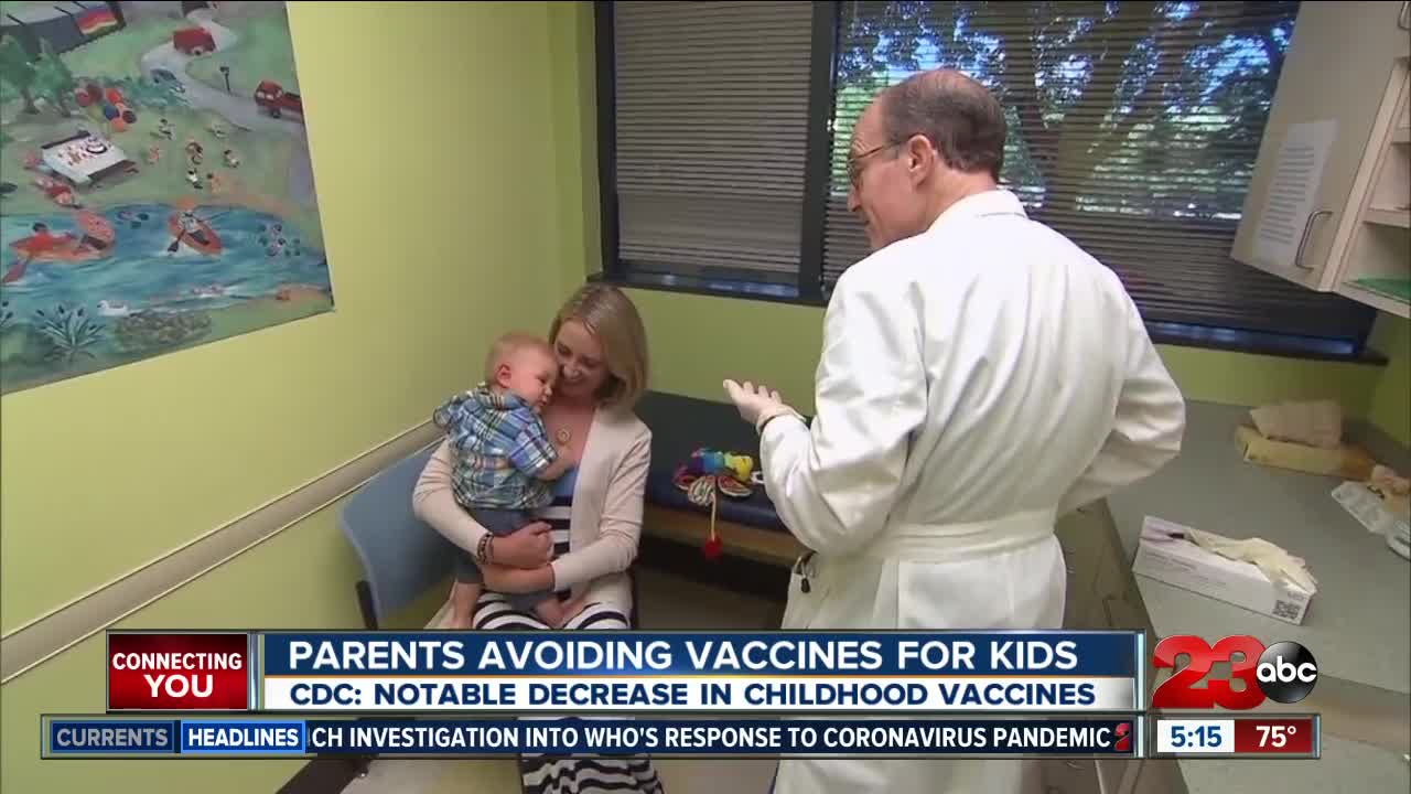 Parents avoiding vaccines for kids