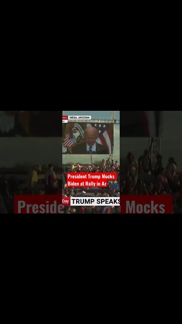 President Trump mocks Biden at Rally in Az #shorts #presidenttrump #biden #arizona #vpharris