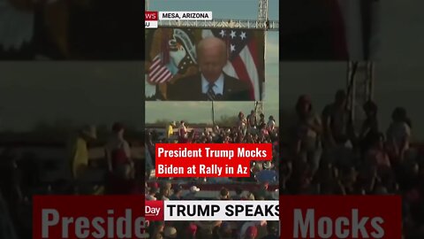 President Trump mocks Biden at Rally in Az #shorts #presidenttrump #biden #arizona #vpharris