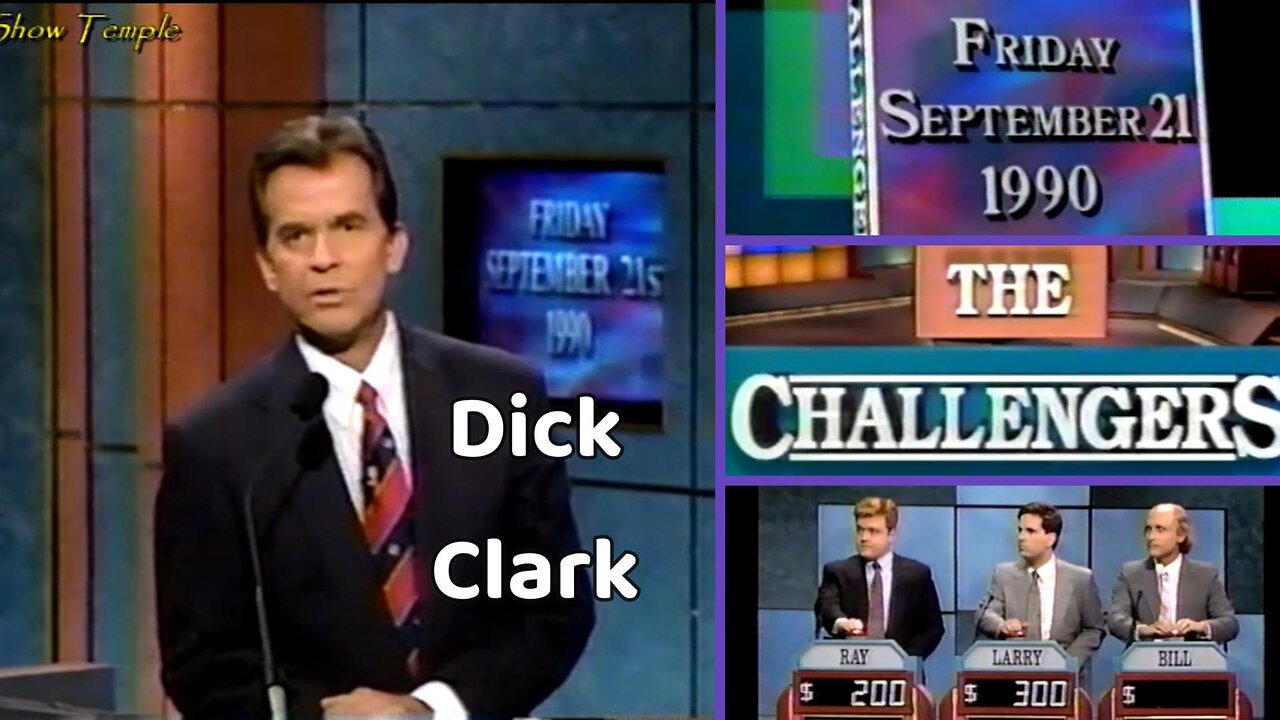 Dick Clark | The Challengers (1990) | Ray vs. Larry vs. Bll | Full Episode | Game Shows