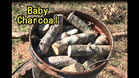 Scrap Metal Charcoal Retort