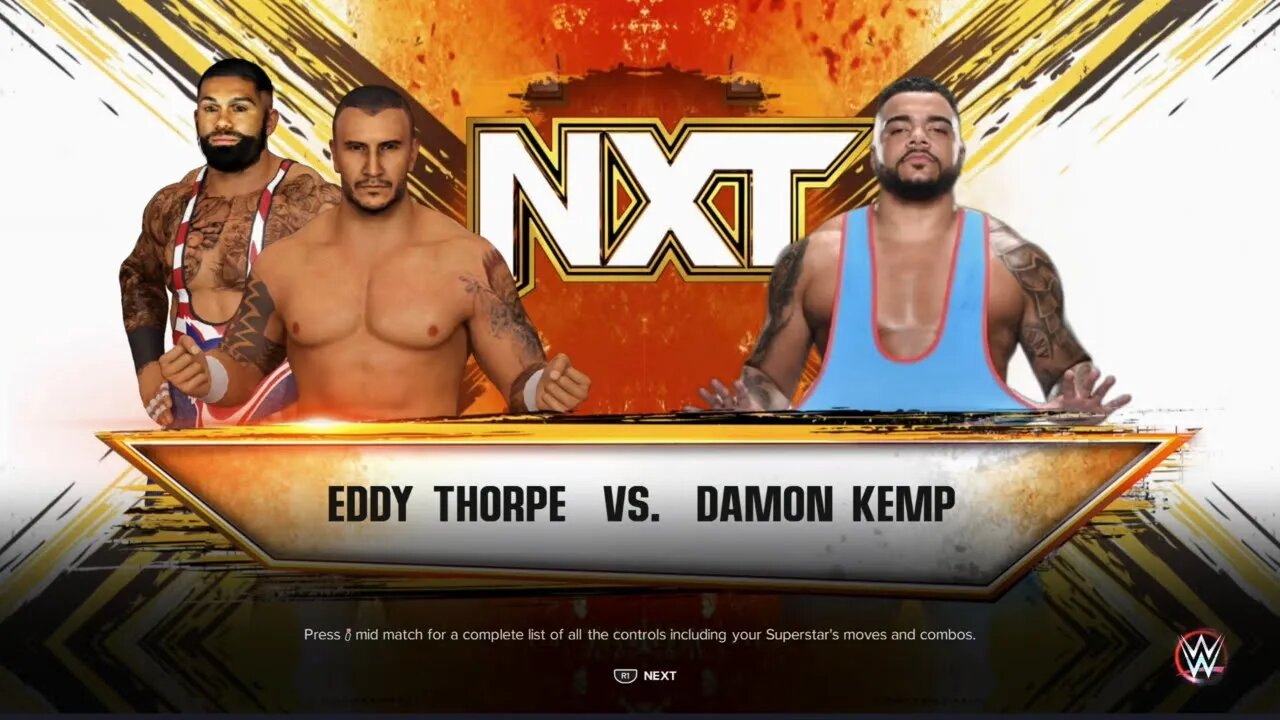 NXT Eddy Thorpe w/Gable Stevenson vs Damon Kemp in a NXT Underground Match