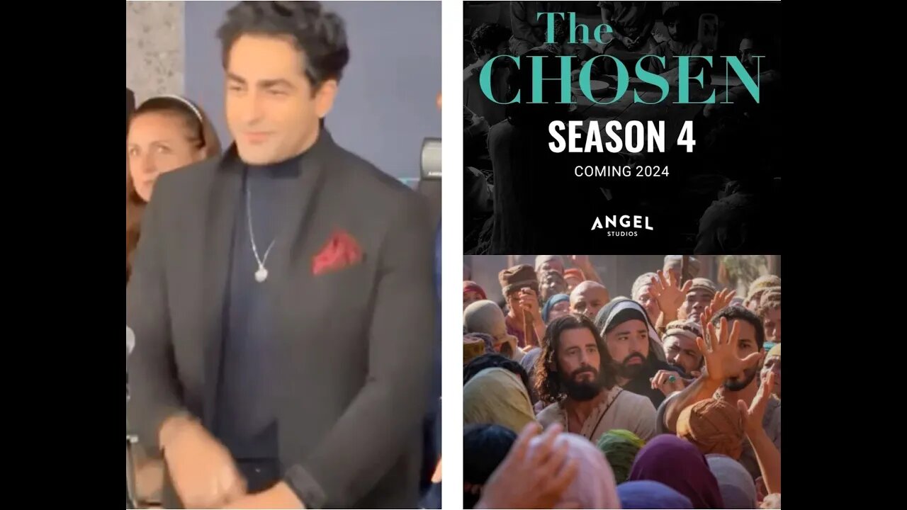 Reza Diako aka Philip smiles happy at the world premiere of the Chosen Season Four in L.A