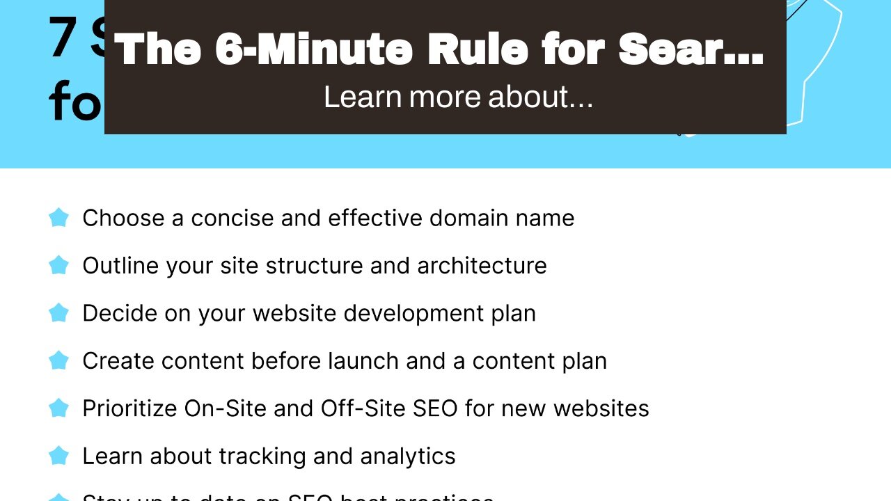 The 6-Minute Rule for Search Engine Optimization (SEO) for your article