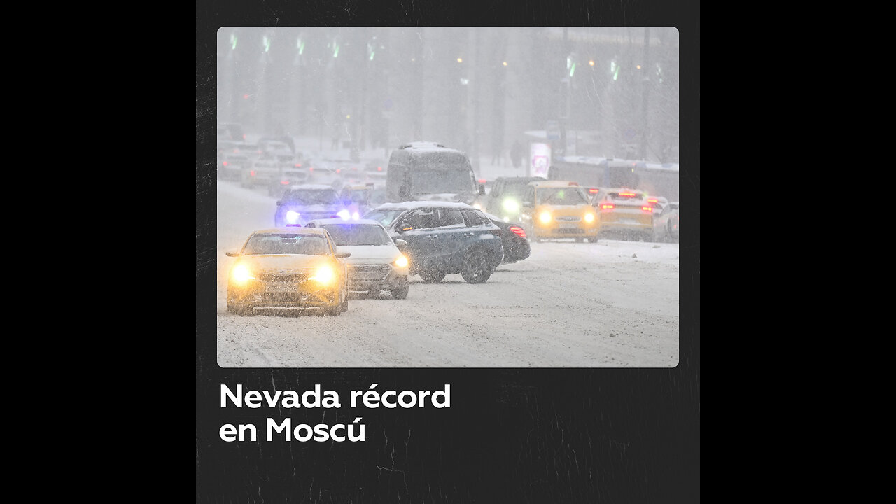 Moscú vive una nevada récord desde 2004