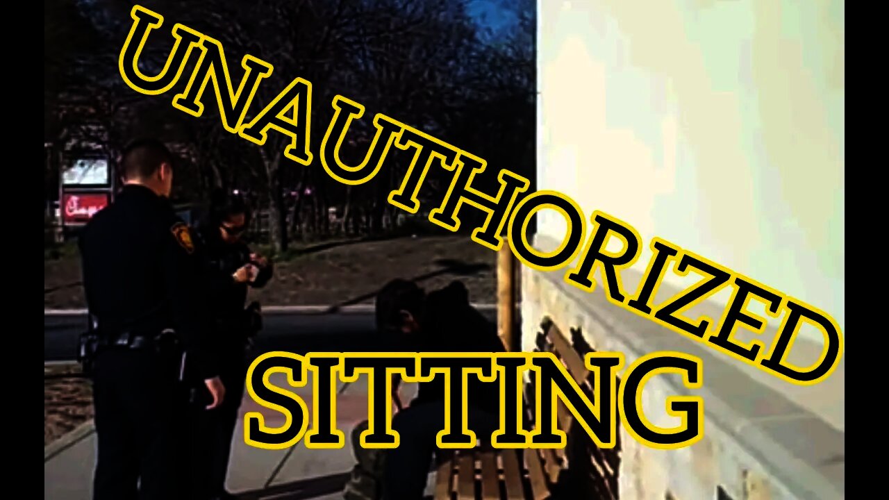 Cops catch guy SITTING without PERMISSION and send him PACKING: #WhatAreCopsFor