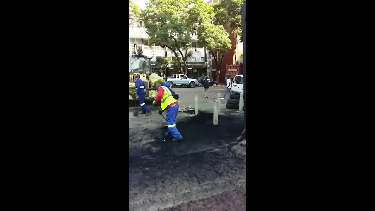 WATCH: city workers clean up (bPb)